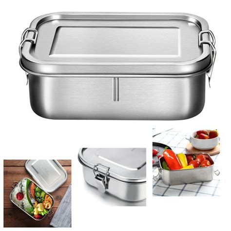 bento box lunch box metal|stainless steel bento box large.